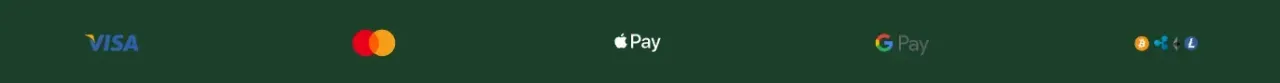 iDEAL Visa Mastercard Bitcoin payment logos grid