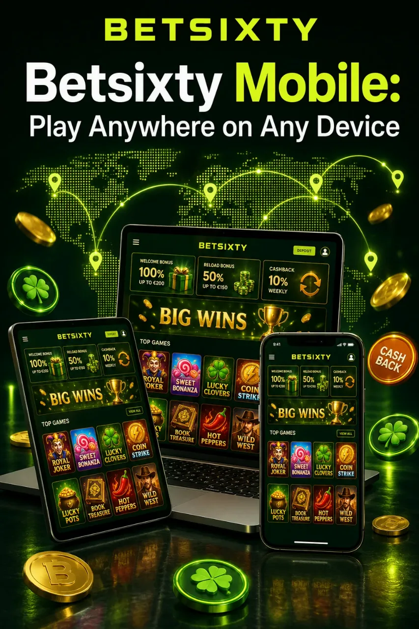 Smartphone showing casino lobby on mobile screen
