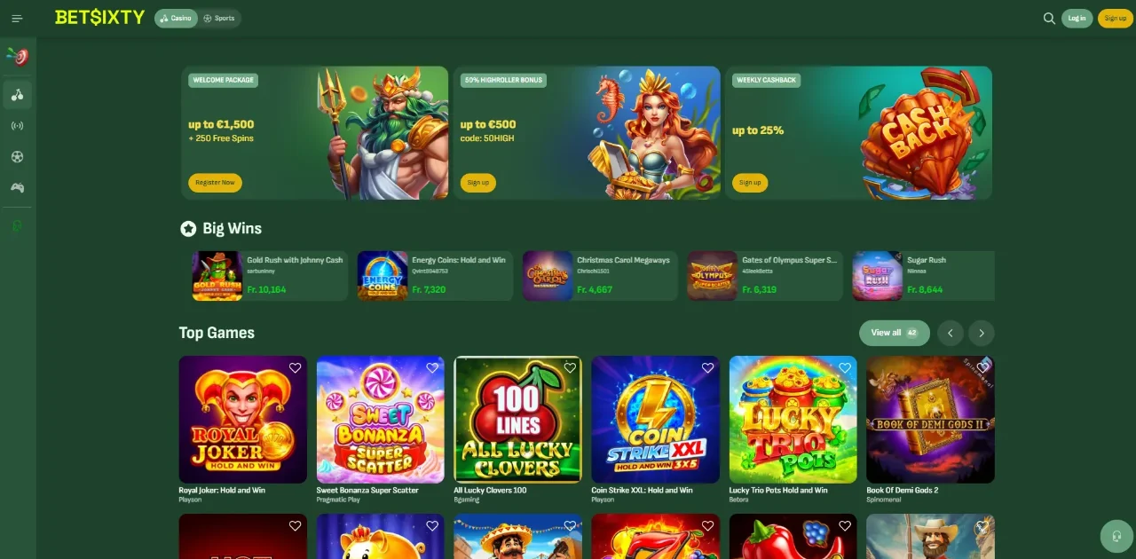Step Into Betsixty Casino — Where Slots, Live Tables & Sports Betting Unite