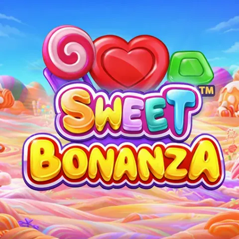 Sweet Bonanza candy-themed slot reels